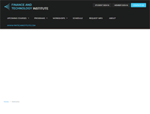 Tablet Screenshot of fintechinstitute.com